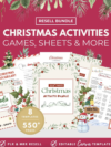 550+ Christmas Printable Activities & Planner