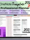 OneNote Professional Planner 2026–2027 – Hyperlinked Daily & Weekly Planner